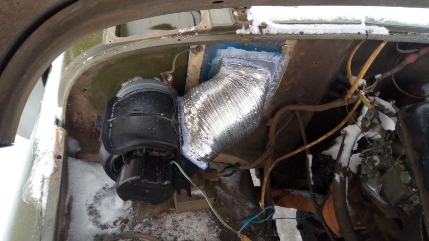 Отопитель УАЗ 469 доработка