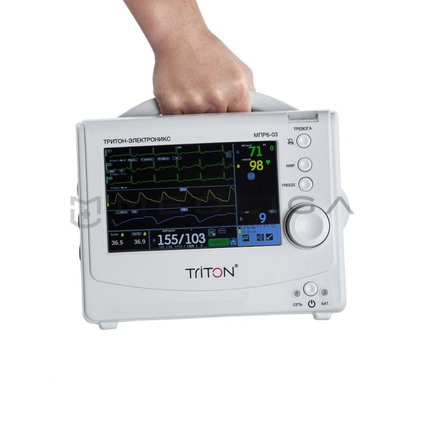 Монитор прикроватный переносный Тритон мпр6-03 (комплектация т1.20)