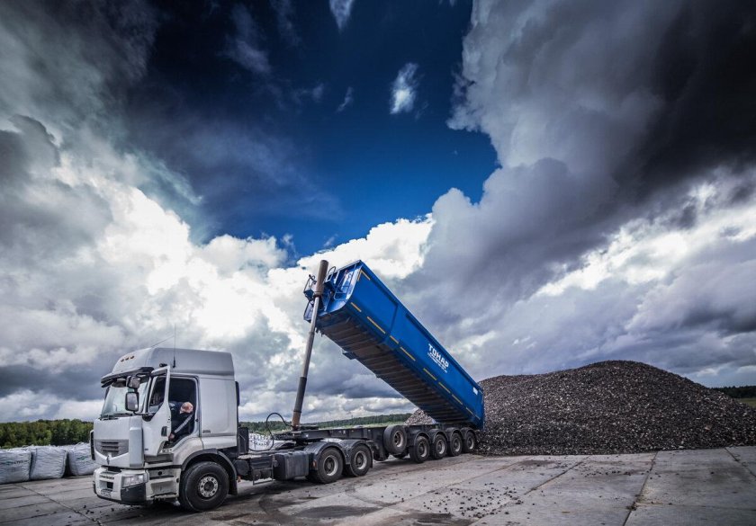 Тонар с щебнем