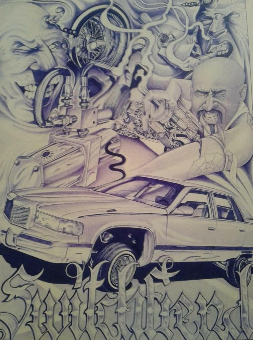 Граффити лоурайдер