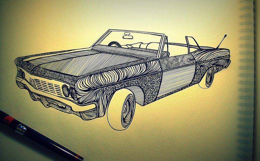 Автомобиль в иллюстраторе