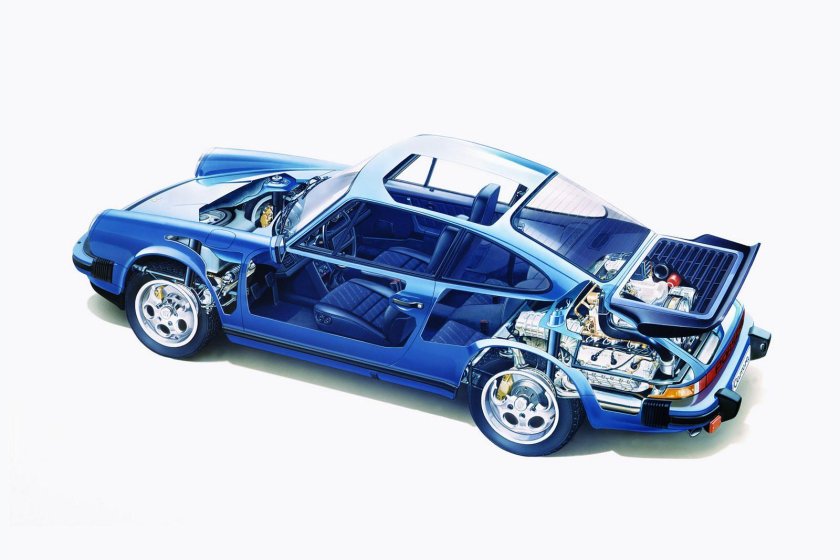 Porsche 597 Cutaway