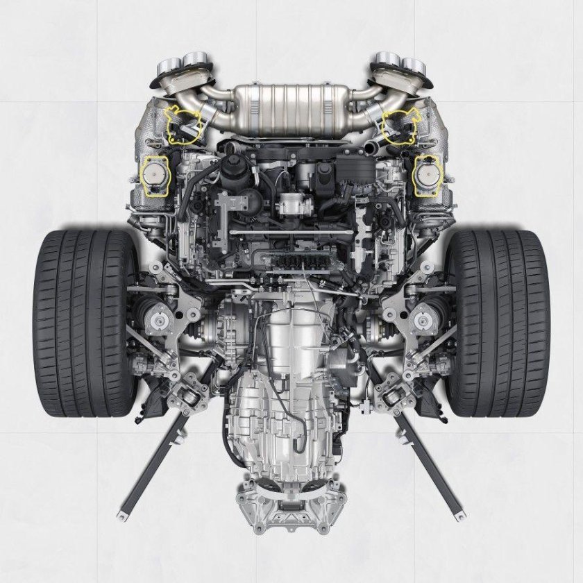 Porsche 911 Turbo s двигатель