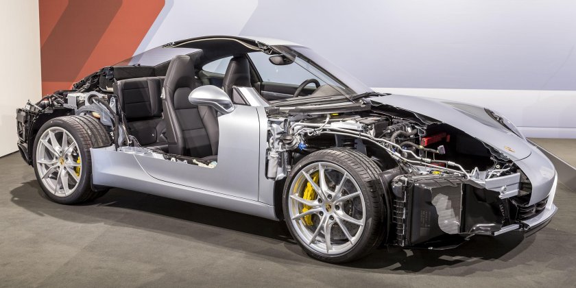 Порше 911 в разрезе