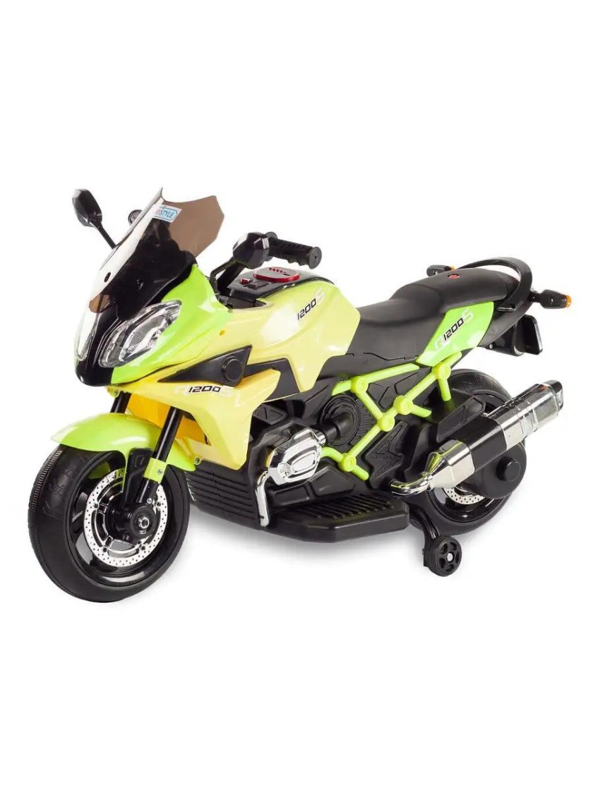 Мотоцикл на аккум. Салатовый
