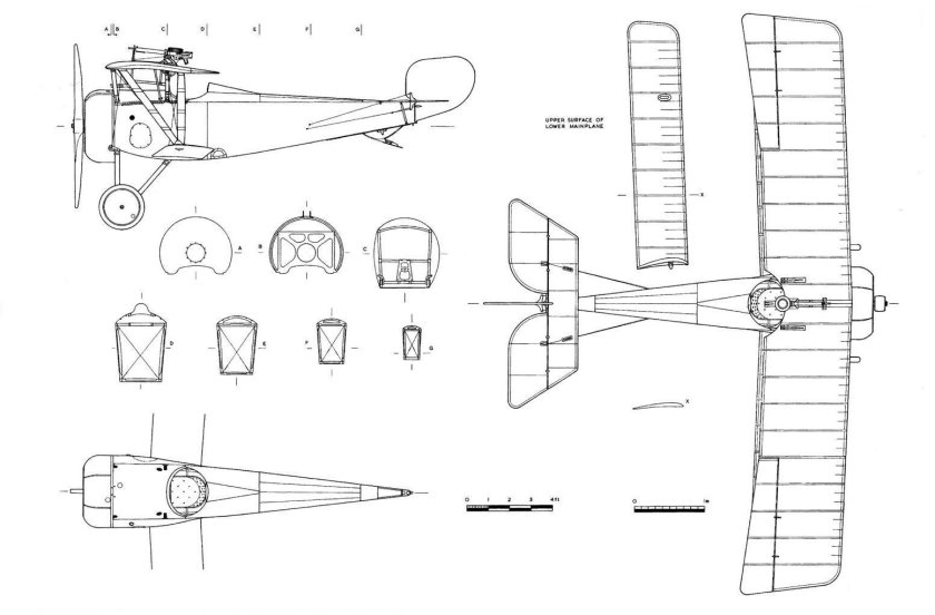Самолет Ньюпорт 17 чертежи