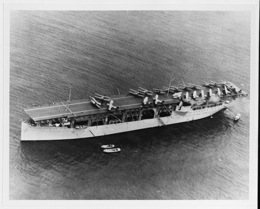 USS Langley CV-1 на дне