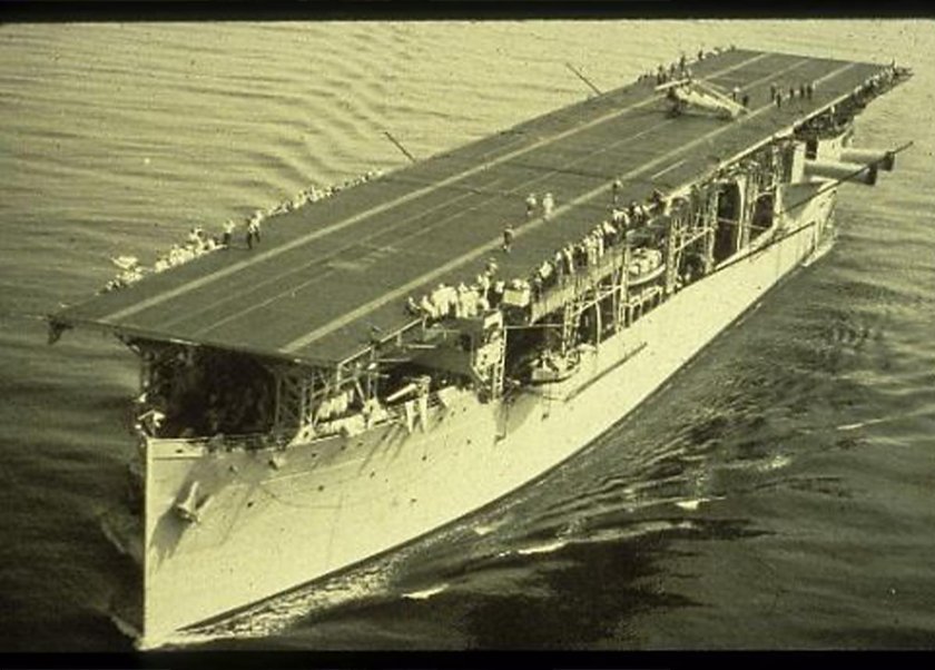 USS Langley CV-1 на дне