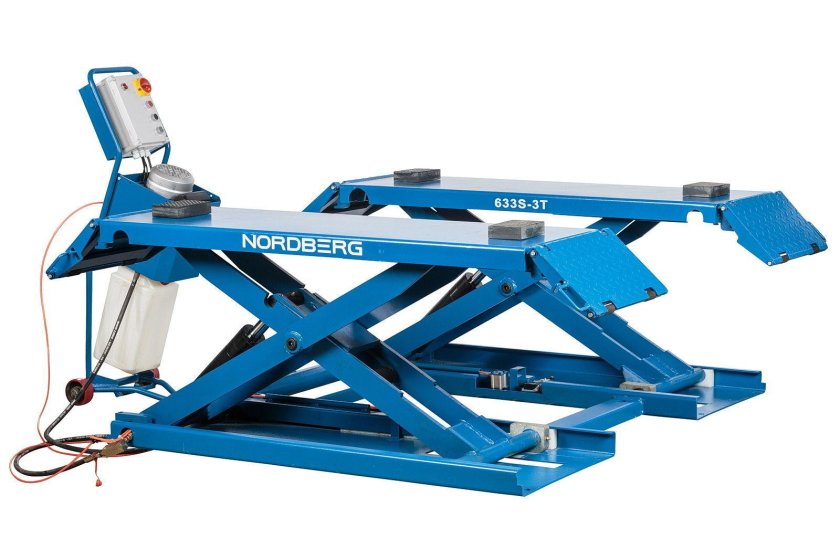 Подъемник ножничный, г/п 3 т (220в) NORDBERG n633-3_220