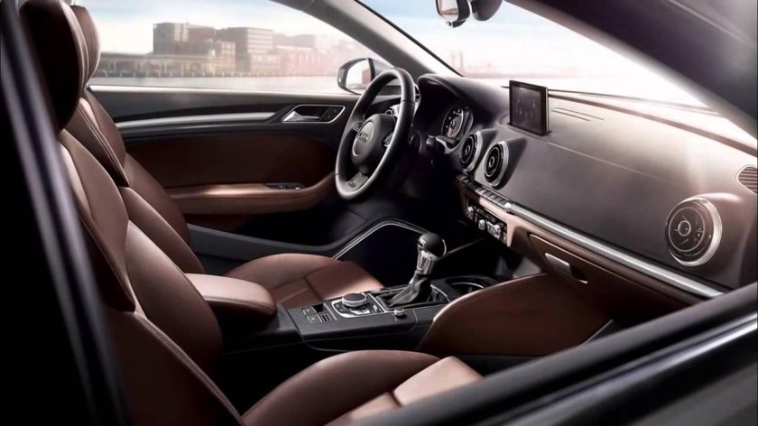 Ауди а5 коричневый салон