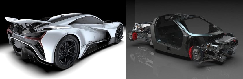 Гиперкар с электро турбинами