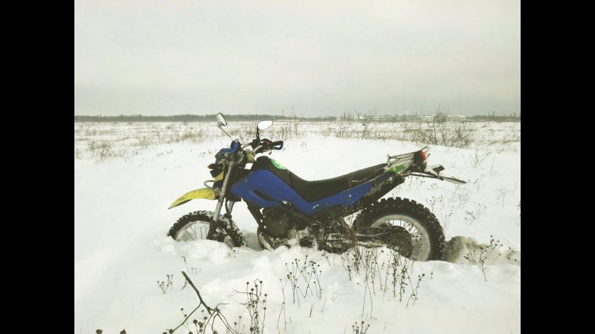 Мото эндуро зима