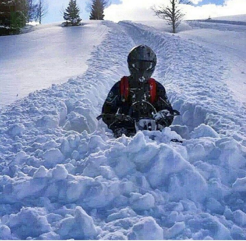 Мото и снег