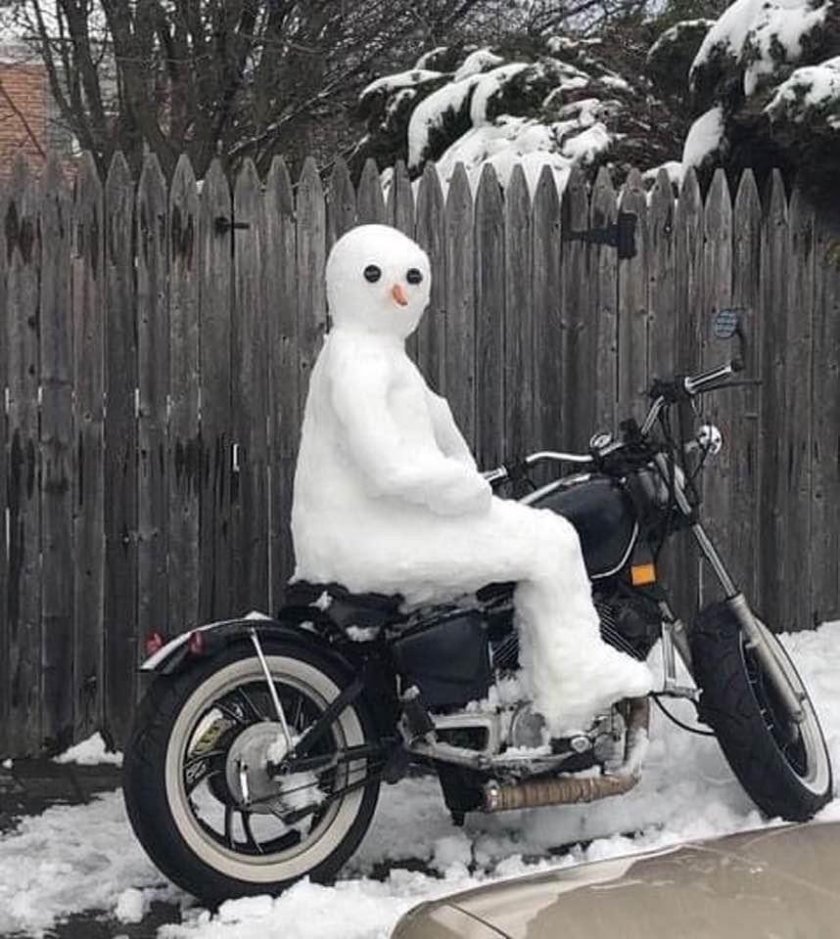 Мото Снеговик