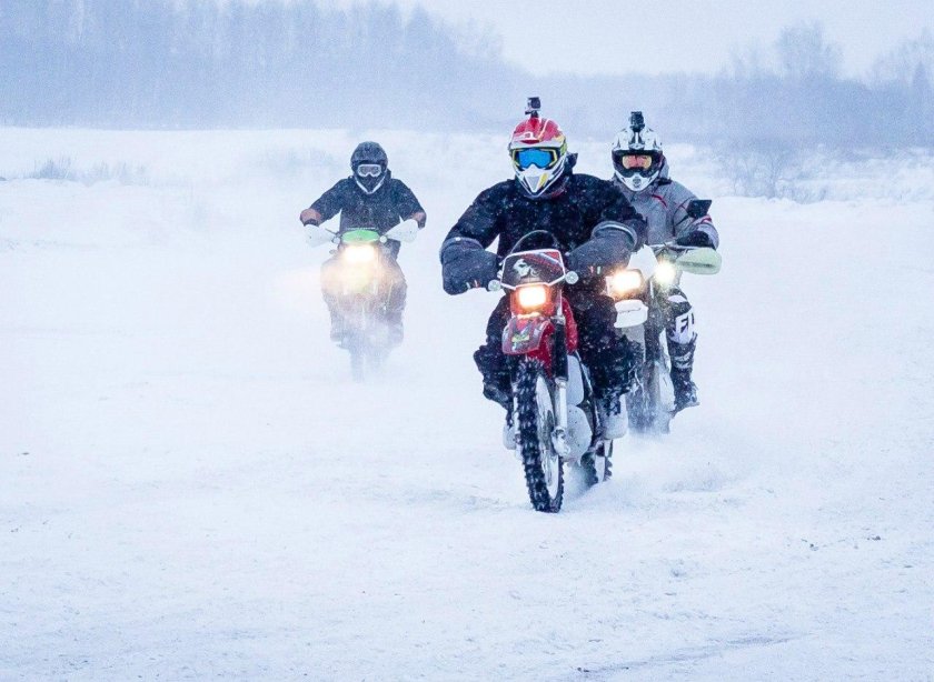 Мото зимой