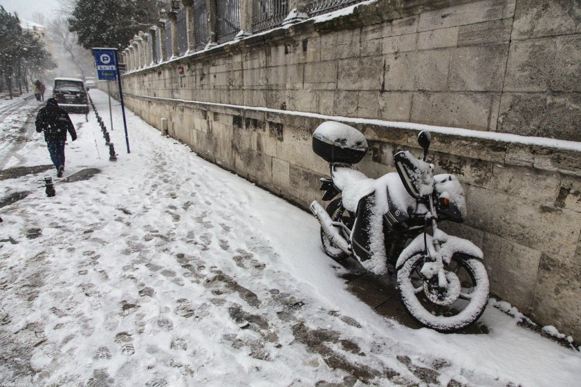 Мотоцикл зима