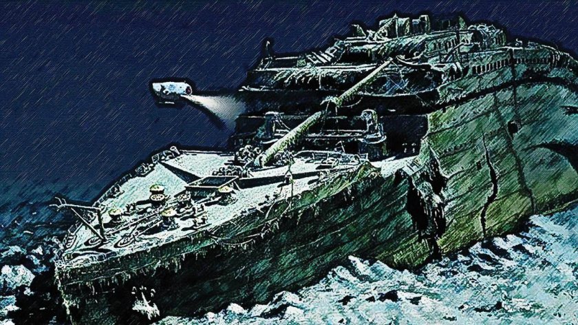 Атлантический океан Титаник