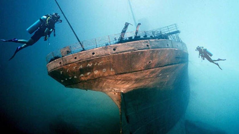 Титаник затонул в 1912 под водой