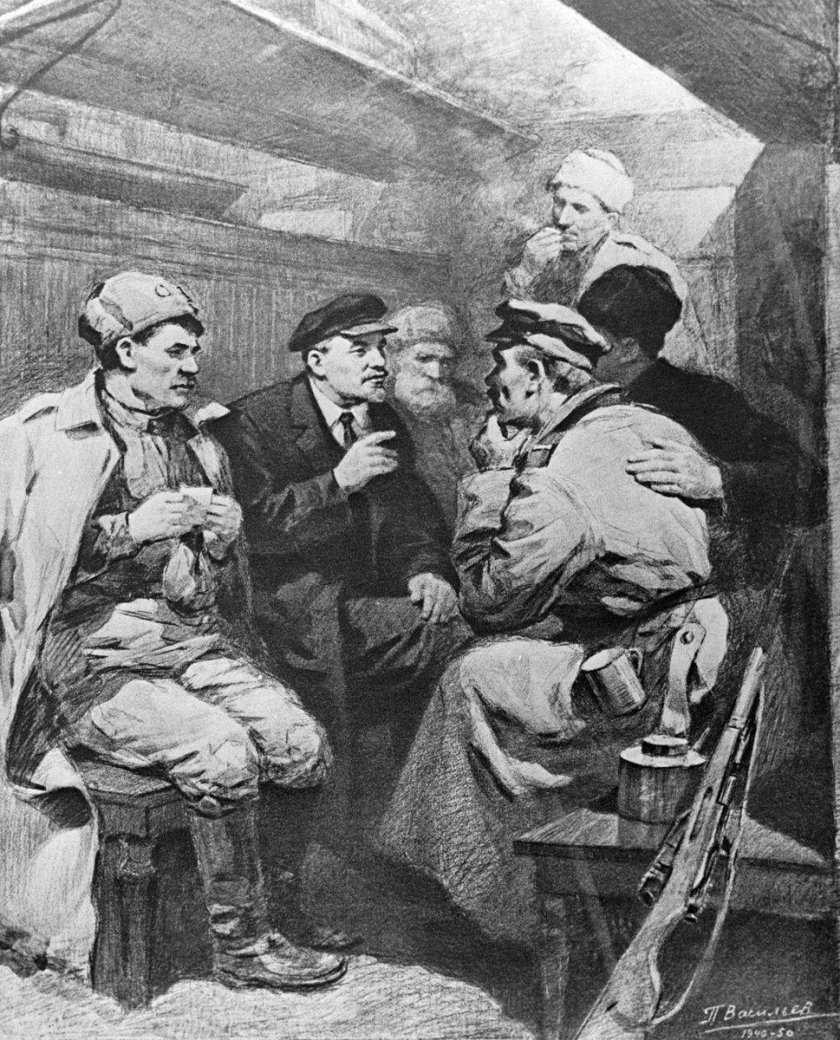 Ленин в поезде