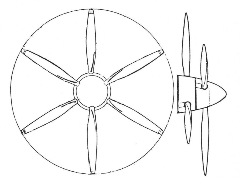 Самолетный винт чертеж