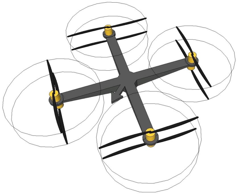 Квадрокоптер соосная схема