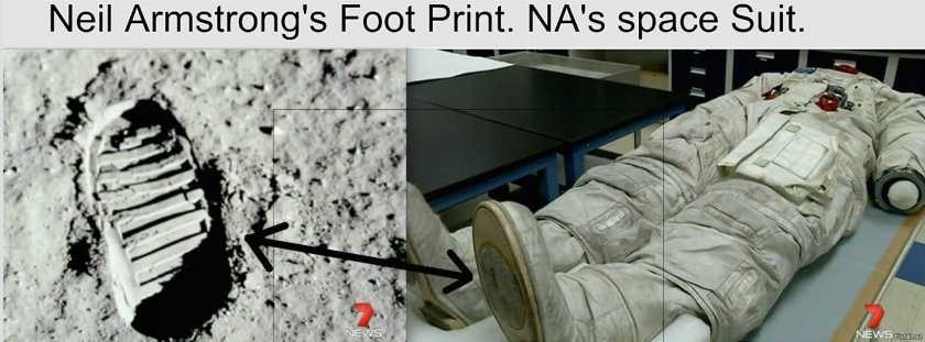 Отпечаток Нила Армстронга на Луне