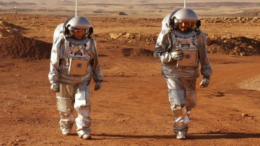 Космонавт на Марсе