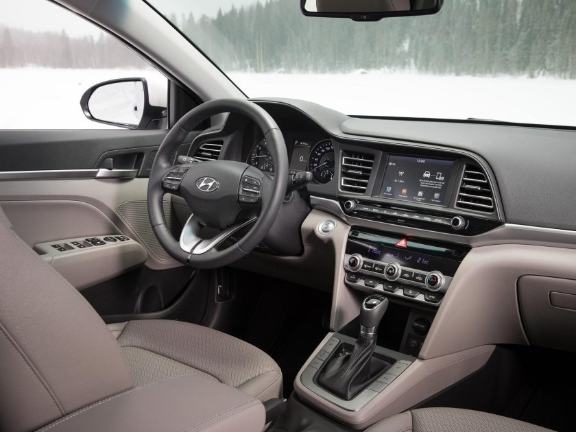 Элантра 6 Рестайлинг салон