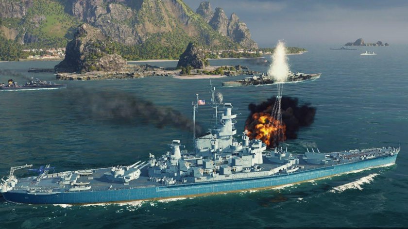 Корабль Миссури в World of Warships