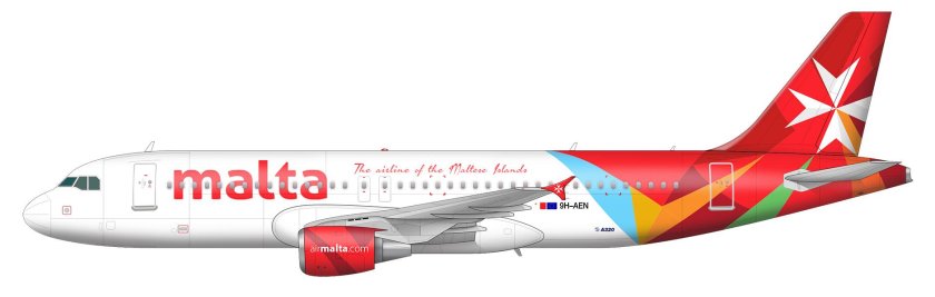 Air Malta самолет Airbus