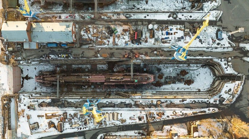 Алексеевский док в Кронштадте