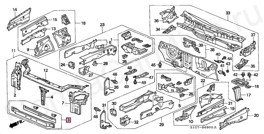 Детали кузова Хонда СРВ рд1