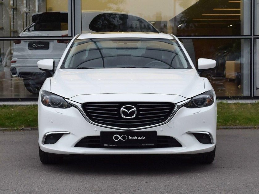 Мазда 6 GJ белая Рестайлинг