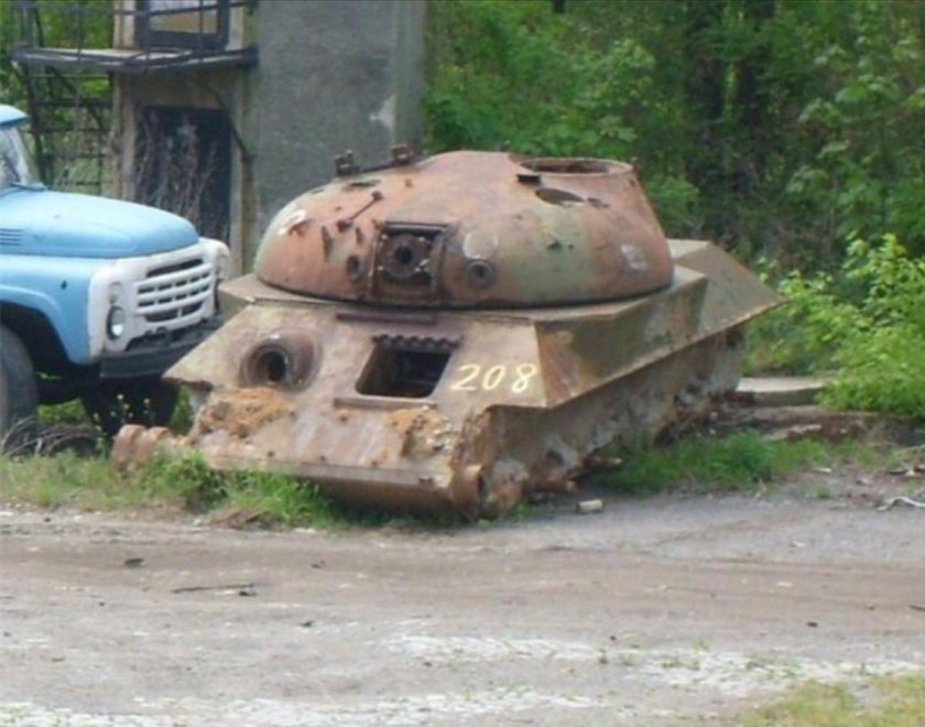 Т-34 С башней т-62