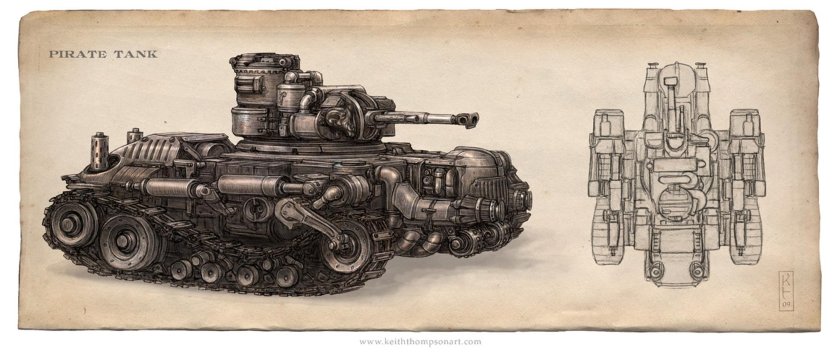 Сверхтяжёлый танк дизельпанк