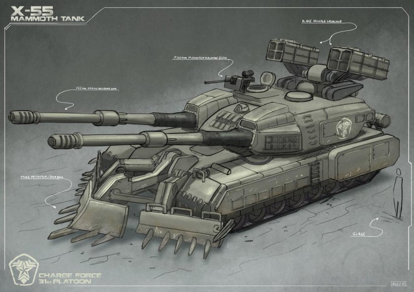 Сверхтяжёлый танк будущего арт