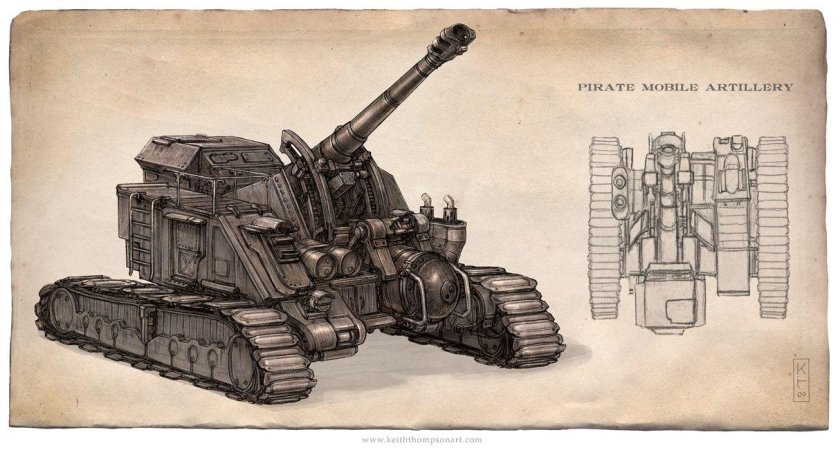 Дизельпанк футуризм танк