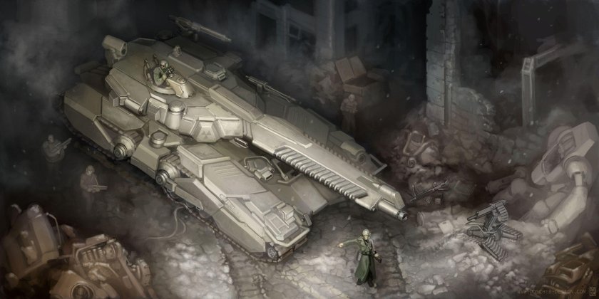 Сверхтяжёлый танк будущего арт