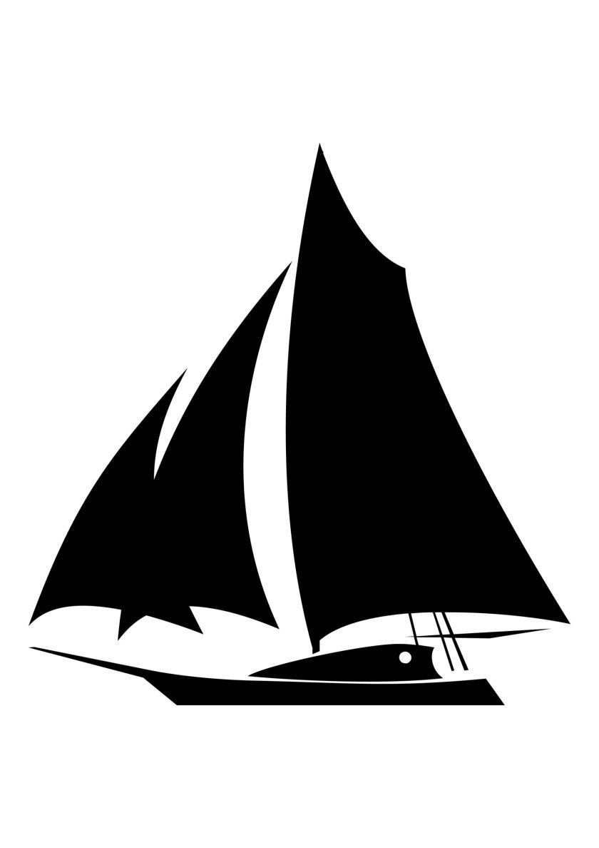 Трафарет корабля для вырезания