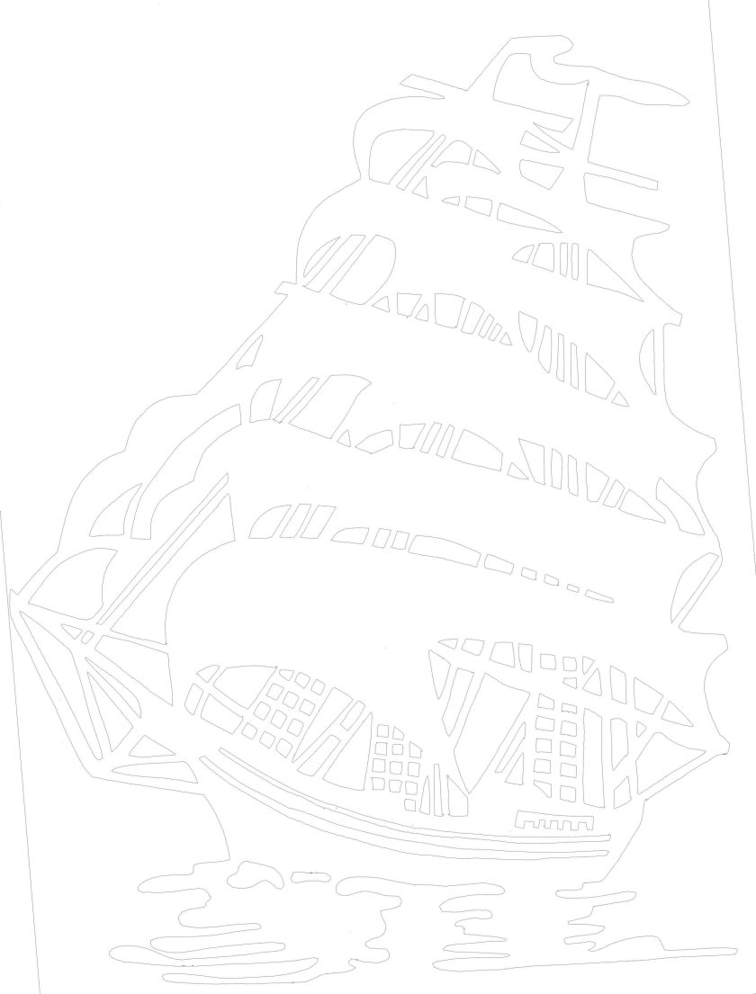 Вытынанка парусник