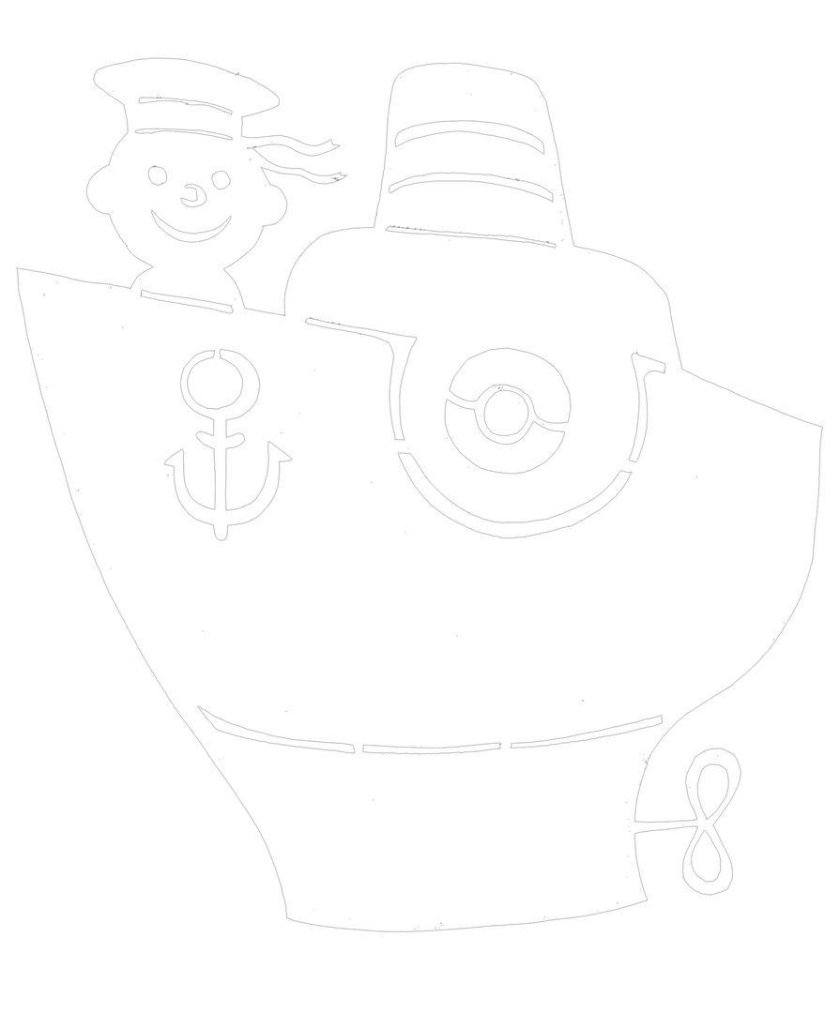 Трафарет танка для вырезания