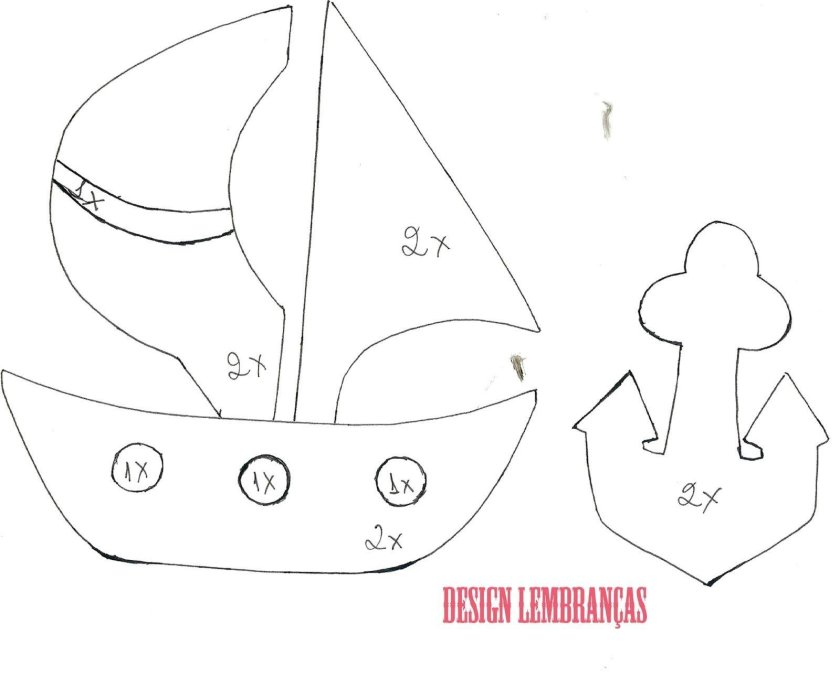 Кораблик (из фетра)