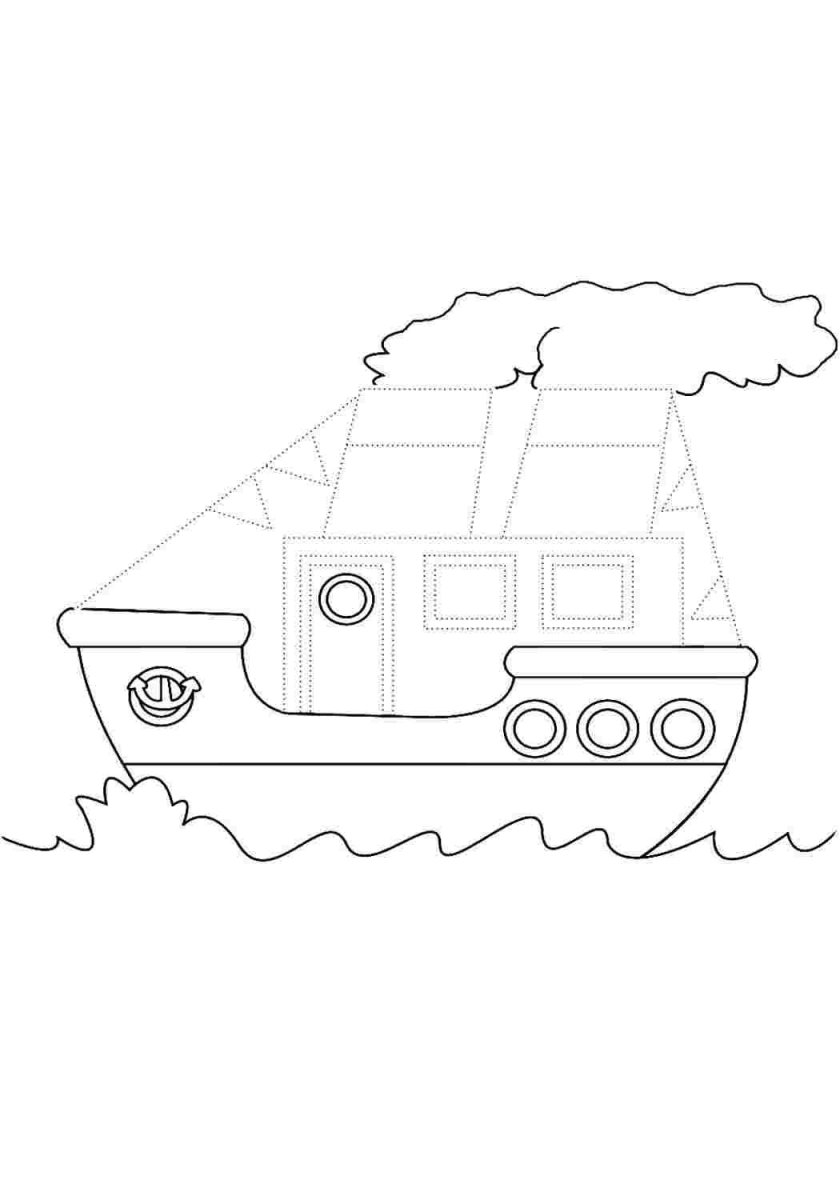 Контур военной техники для детей