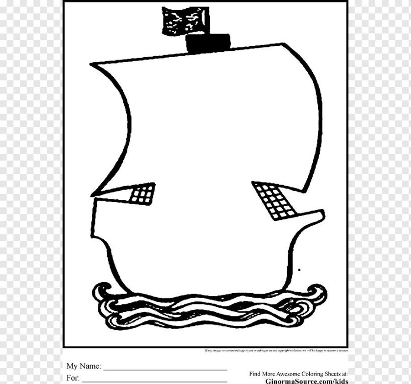 Шаблон кораблика для аппликации