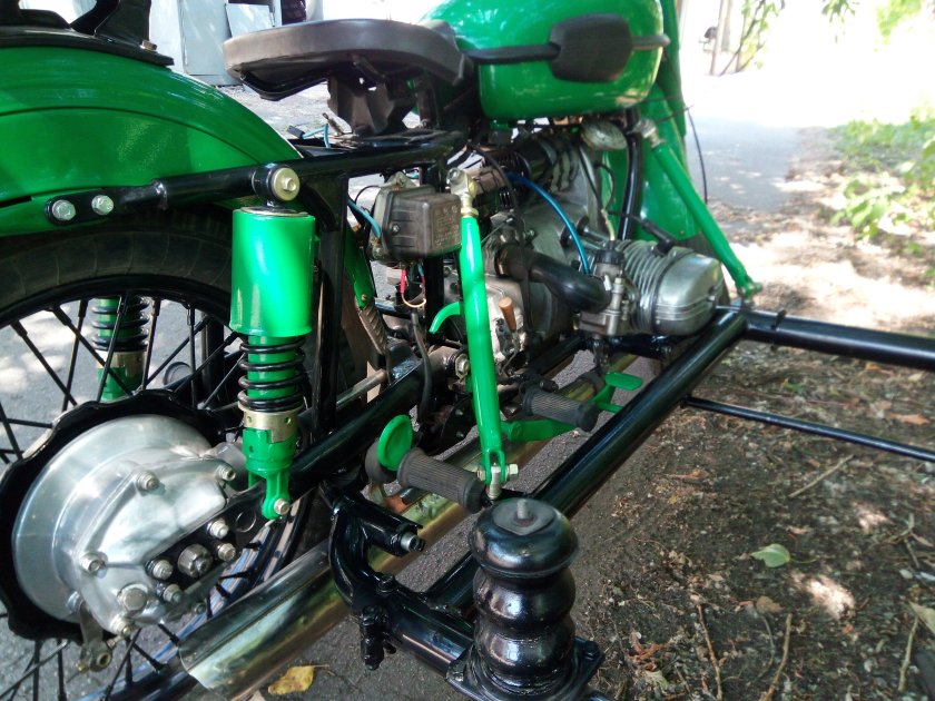 Привод тормоза коляски мотоцикла Урал