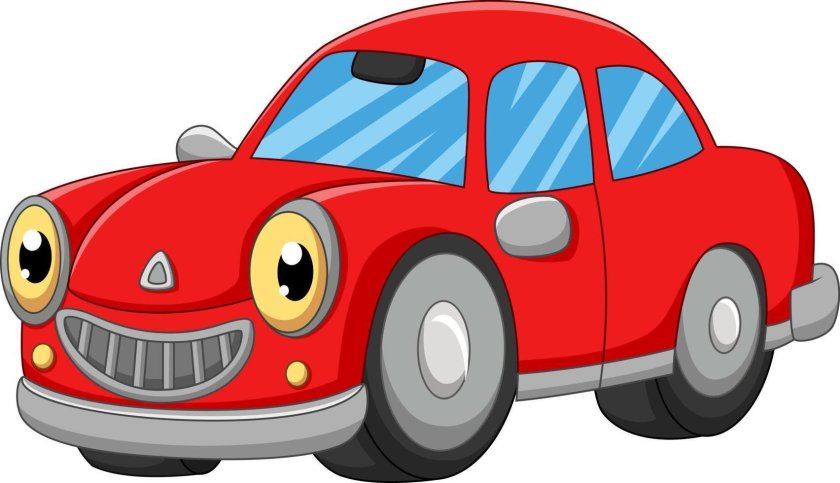 Red car cartoon