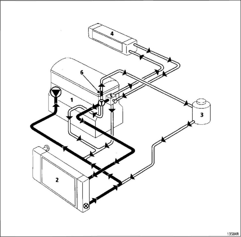 Система охлаждения Логан 1.4 схема