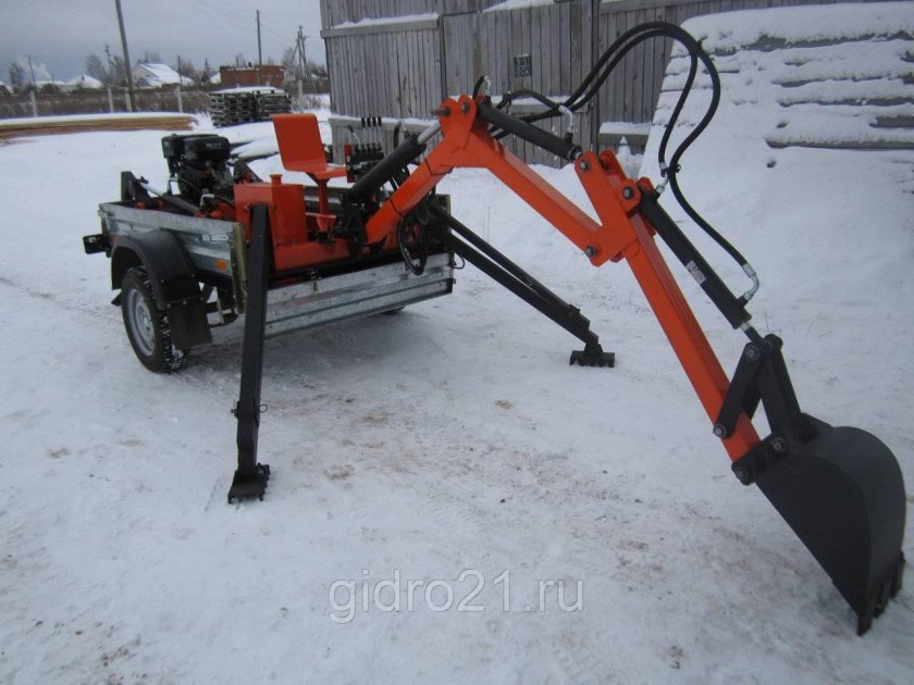 Прицепной поворотный мини экскаватор ti-ex 15