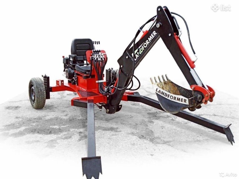 Прицепной мини - экскаватор Landformer 100.