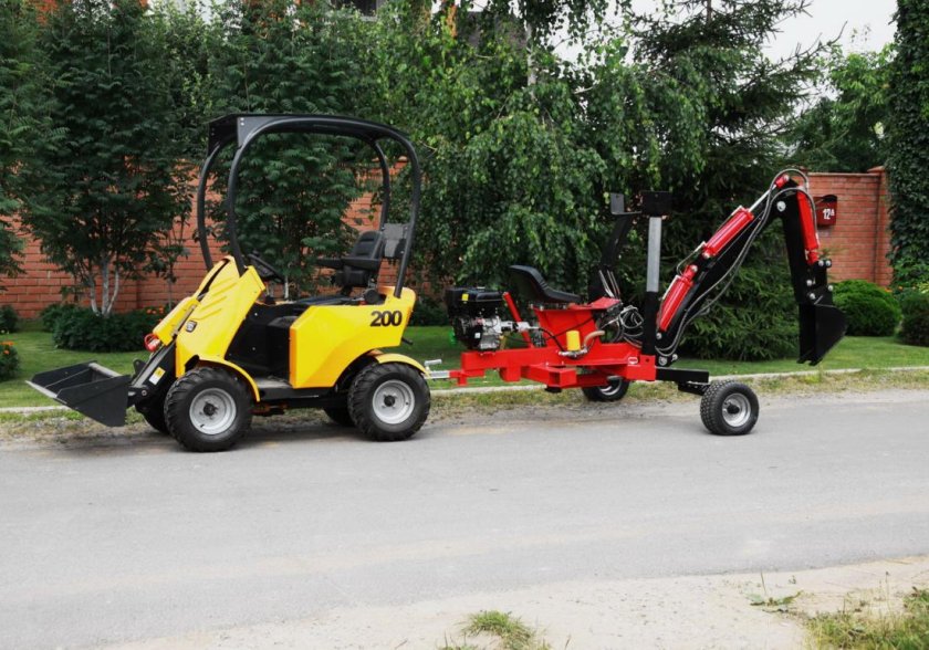 Мини-экскаватор прицепной HBP-9